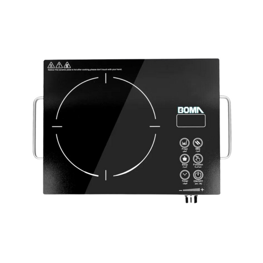 BOMA 2500W Electric Stove, Infrared Hot Plates Multifunction Digital Burner Induction Cooker Glass Ceramic Cooktop