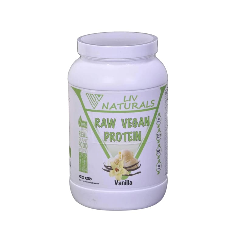Liv Natural Raw Vegan Protein 907g - Vanilla