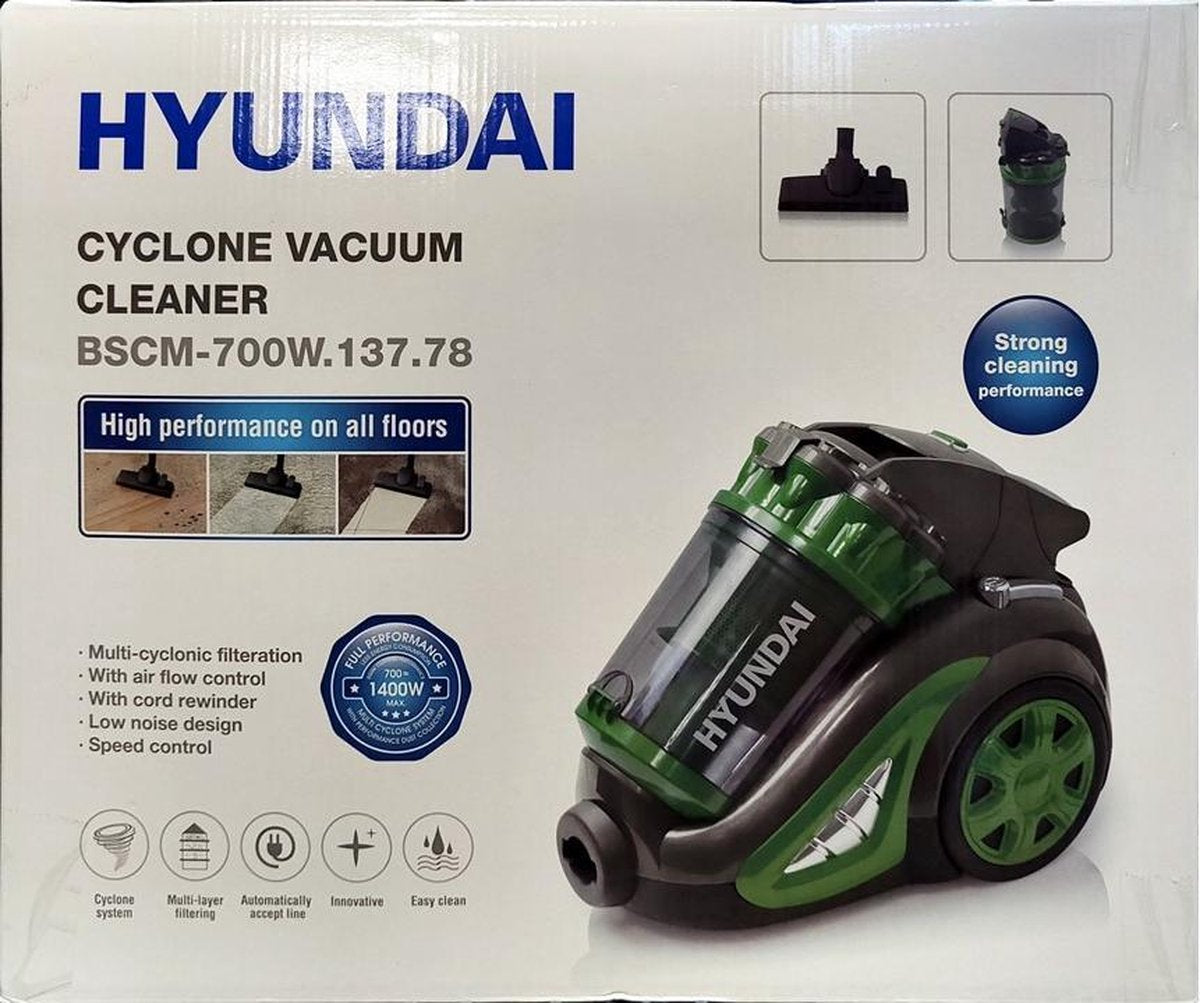 Hyundai Vacuum Cleaner 700W - Suction Power 120W - H13
