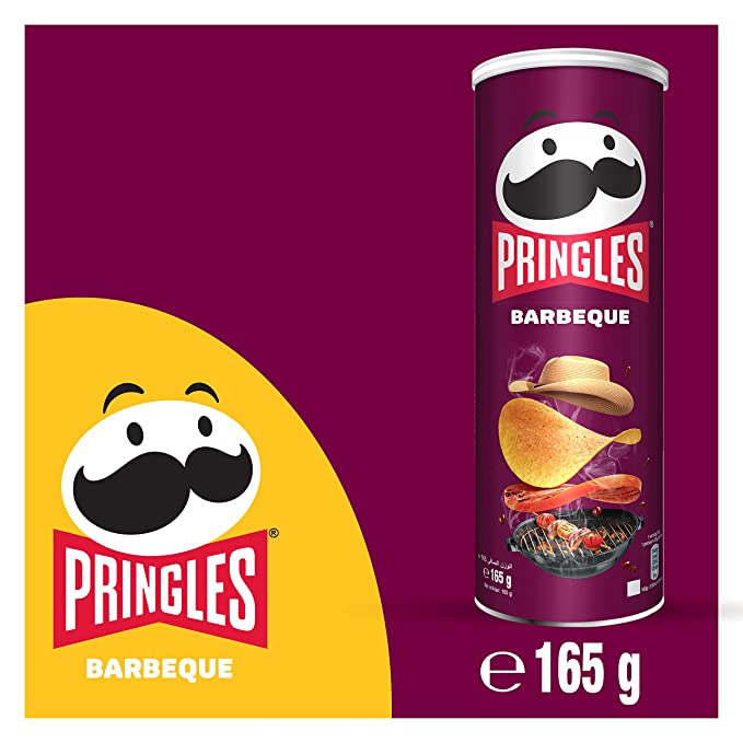 Pringles Barbeque Chips,19 x165 g Box