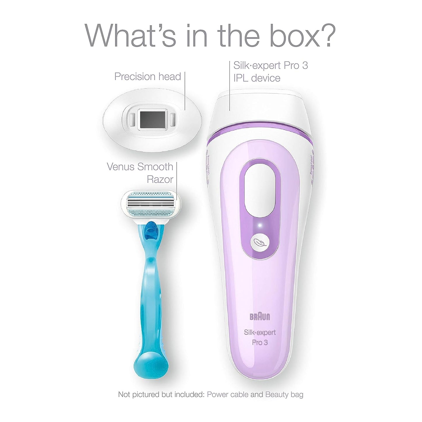 Braun IPL Hair Removal for Women and Men, Silk Expert Pro 3 PL3111 with Venus Smooth Razor