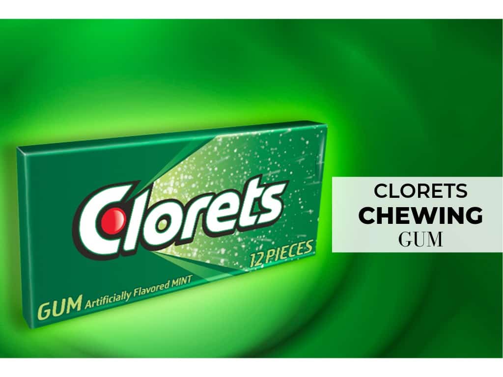 Clorets Chewing Gum 1 Box 12 Pcs