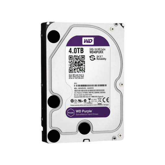 Western Digital Purple 4TB Surveillance Hard Disk Drive | WD40EJRX