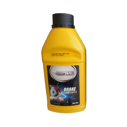 Rapide Synthetic Brake Fluid Dot-3 500ml - Yellow