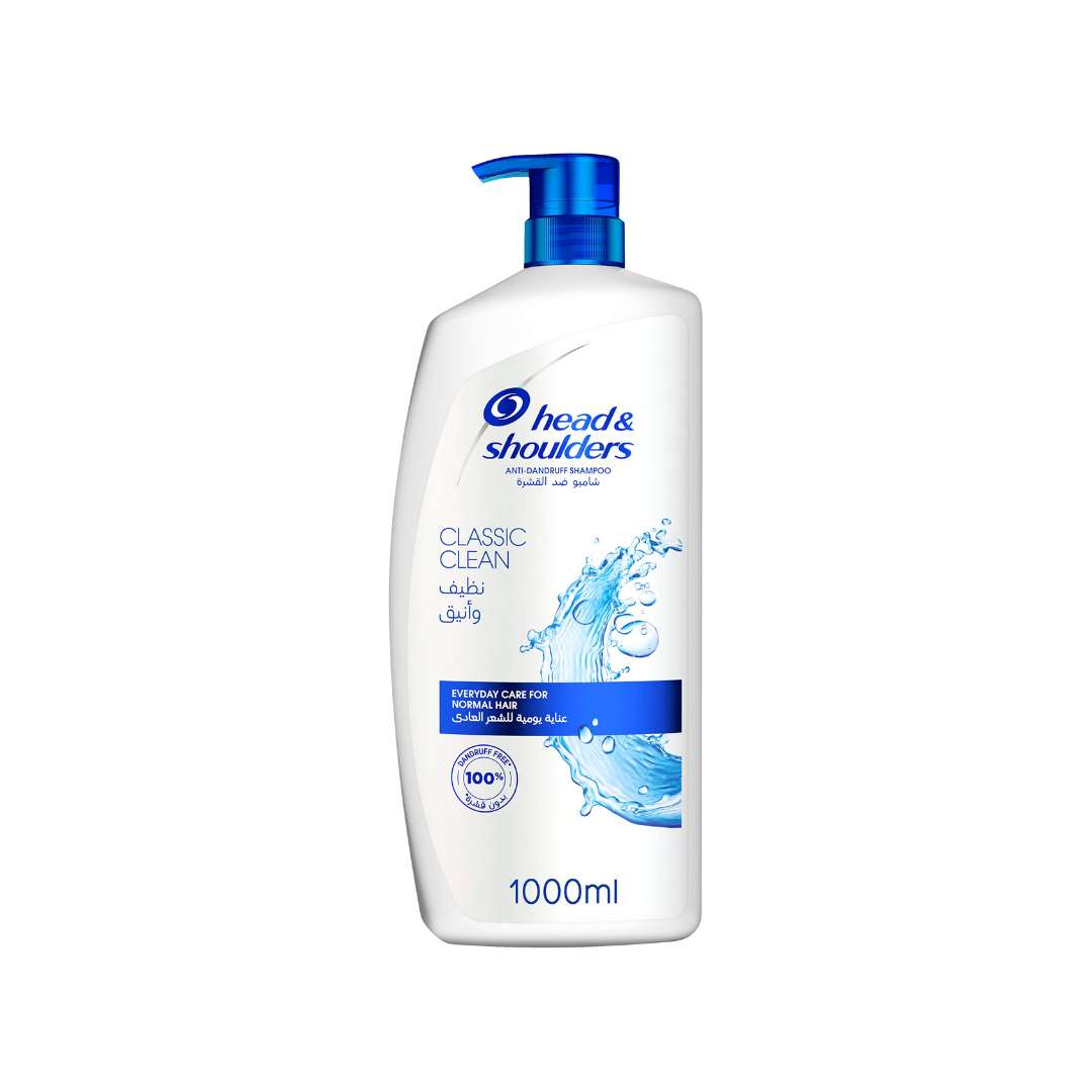 Head & Shoulders Classic Clean Anti-Dandruff Shampoo 1000ml x 8 Bottles