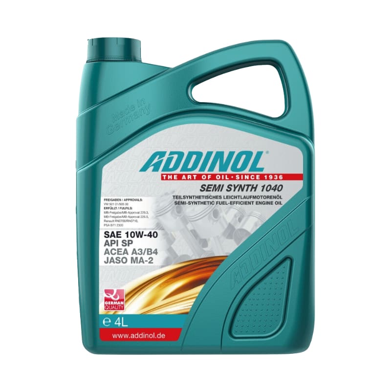 Adinol Semi Synthetic Motor Oil 10w40 - 4 Liter