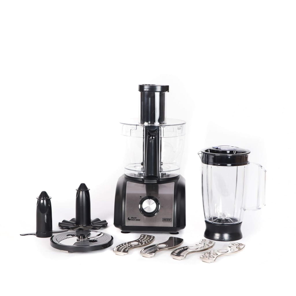 BEEM Black Silver Multi Food Processor Blender Chopper Mixer Juicer Fix 1000W-Royal Brands Co-