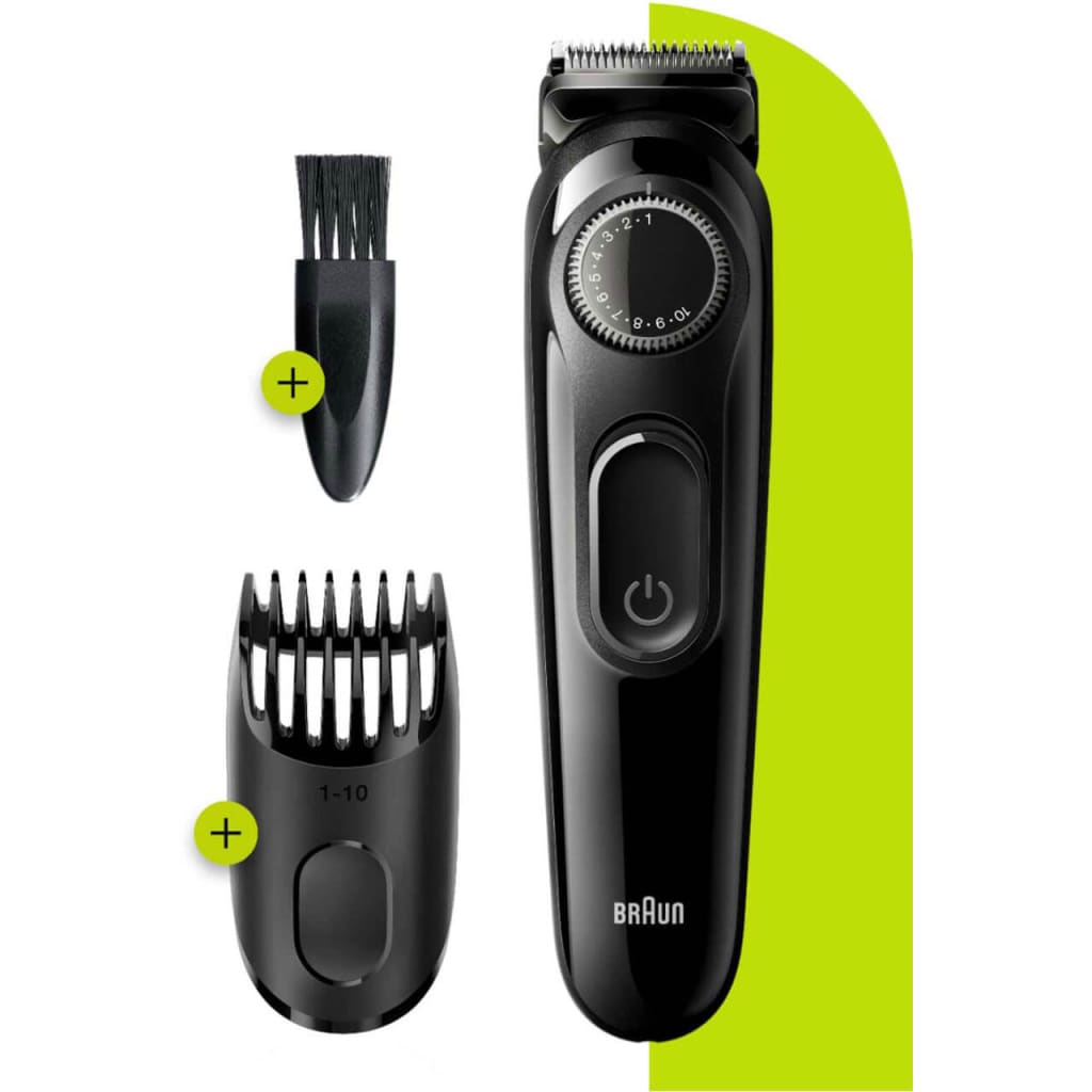 Braun Beard Trimmer 3 for Face and Hair Black/Grey