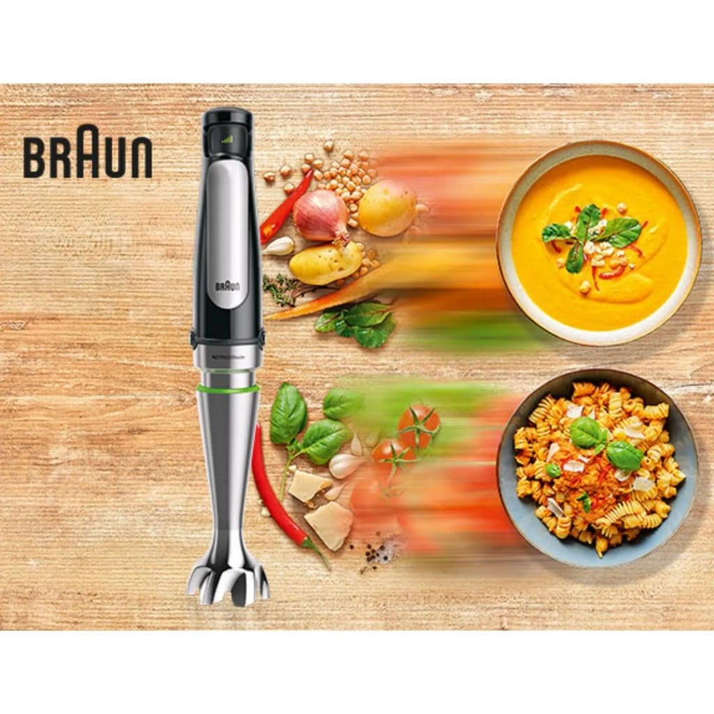 Braun MultiQuick 7 Hand Blender MQ7085X, Black, 1000W, Mixer, ActiveBl ...