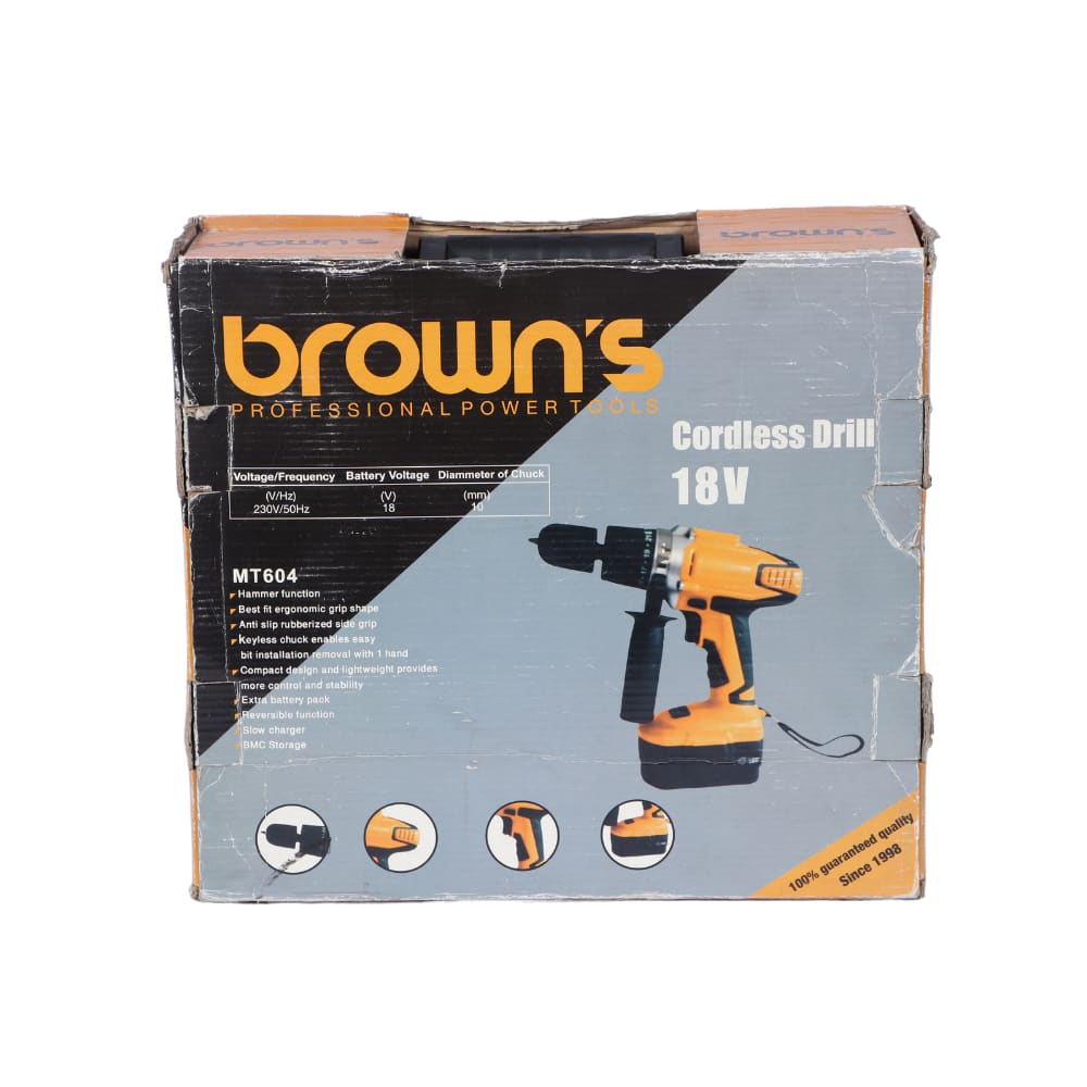 Browns 18V Cordless With Case / Yellow