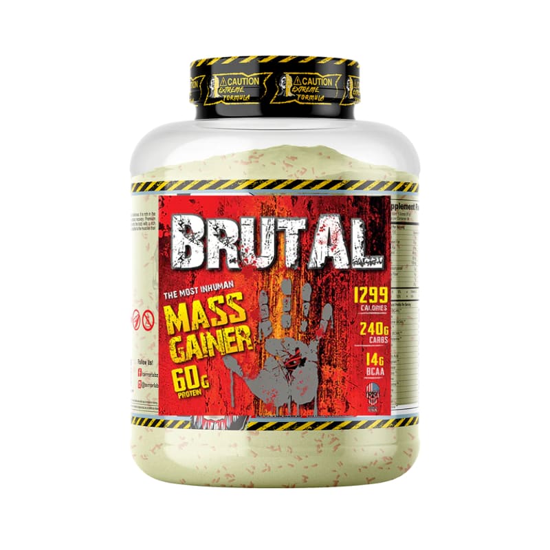 BRUTAL Mass Gainer 60g Protein 240g Carbs 14g BCAA - Vanilla