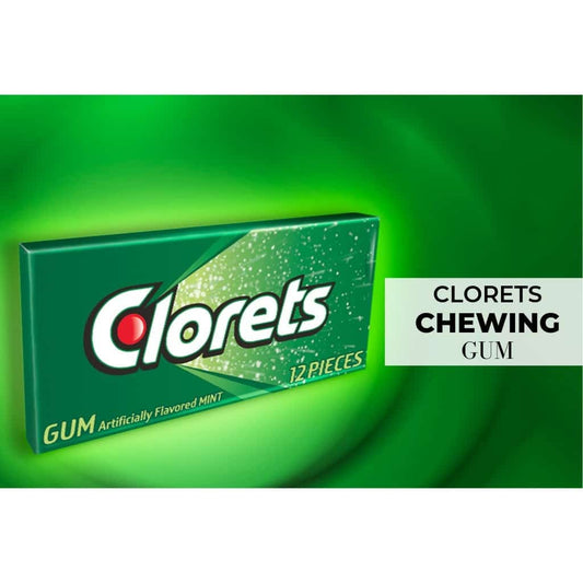 Clorets Chewing Gum 1 Box 12 Pcs