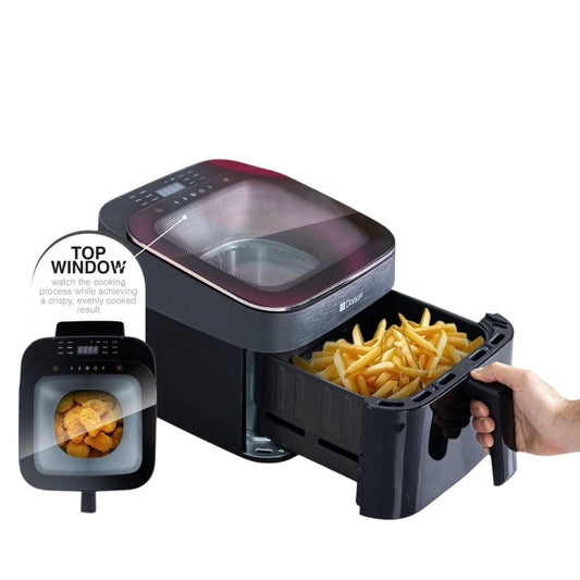 Dorsch Air Fryer Top View – 6.5L with Viewing Window