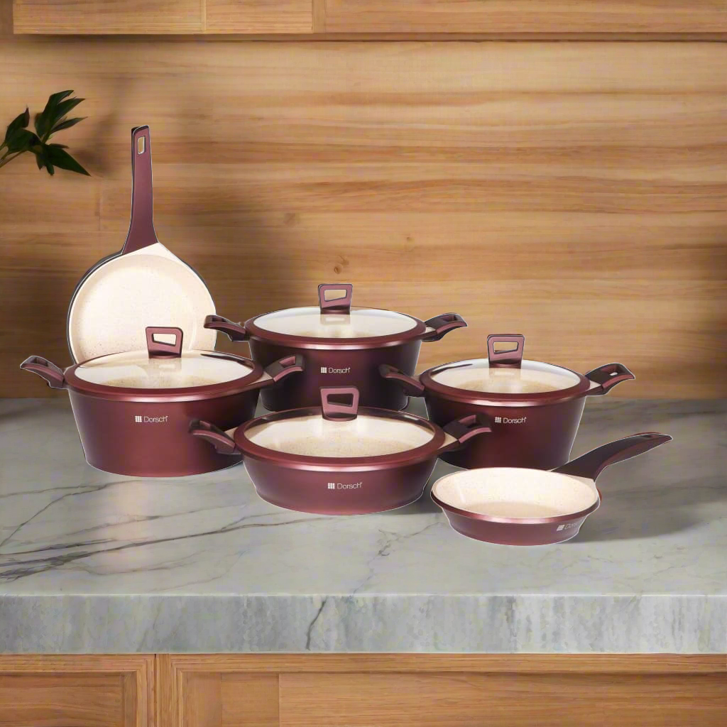 Dorsch Ceramic Premium Cookware Set – 6 pcs