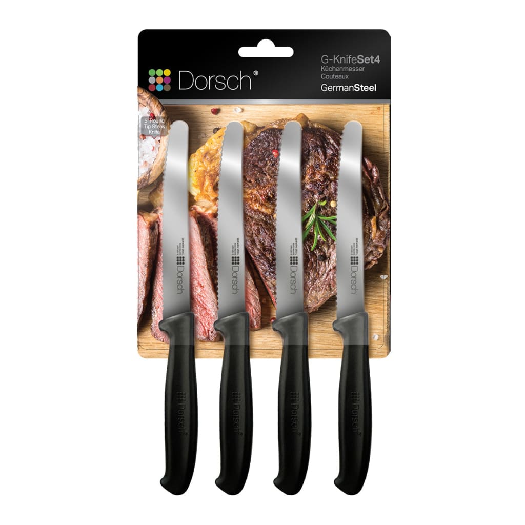 Dorsch Steak Knives Black – 4pcs