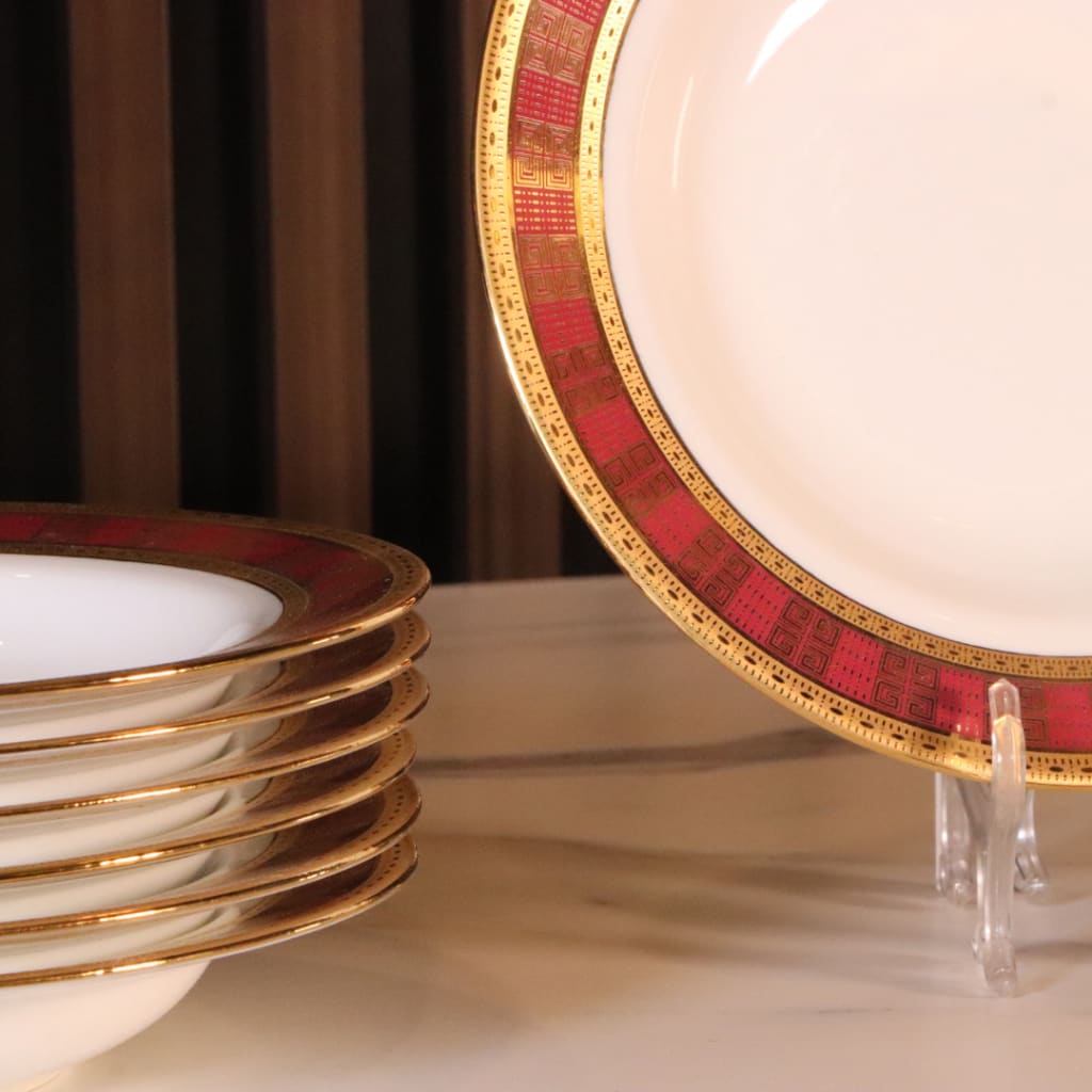 High-End Dinner Plates Set 36 Plates (Small + Medium