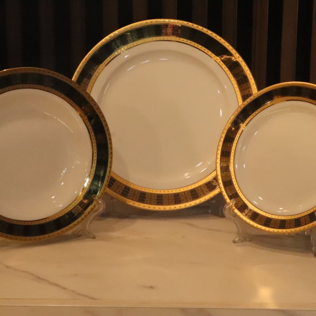 High-End Dinner Plates Set 36 Plates (Small + Medium