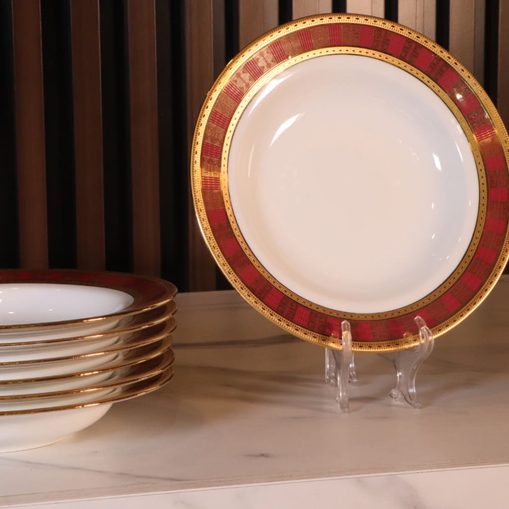 High-End Dinner Plates Set 36 Plates (Small + Medium