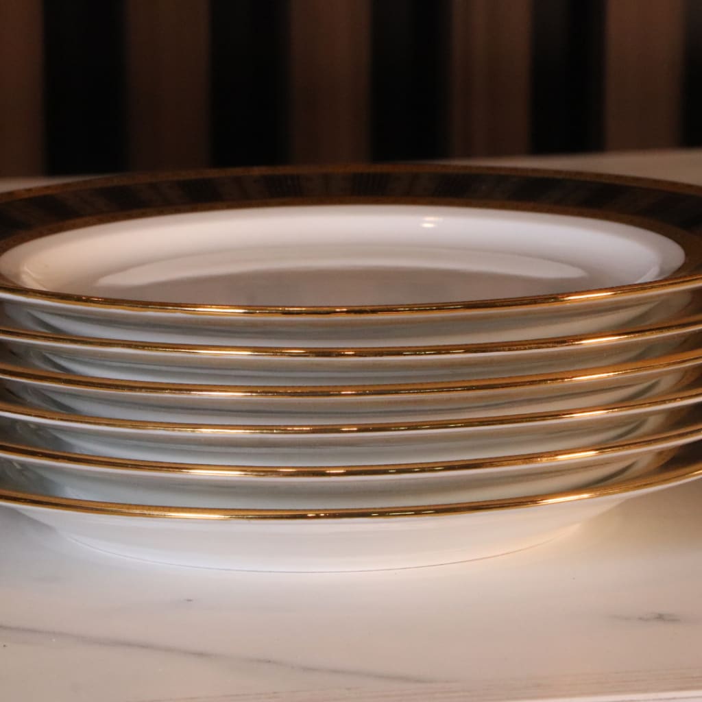 High-End Dinner Plates Set 36 Plates (Small + Medium