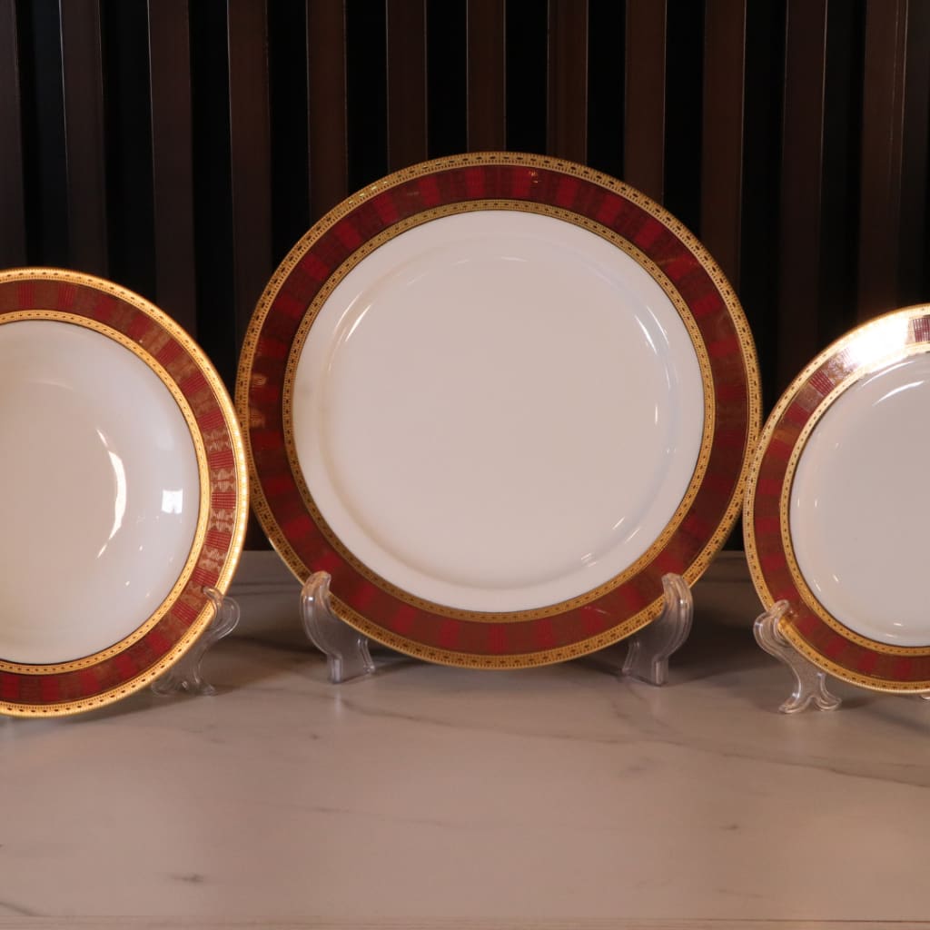 High-End Dinner Plates Set 36 Plates (Small + Medium