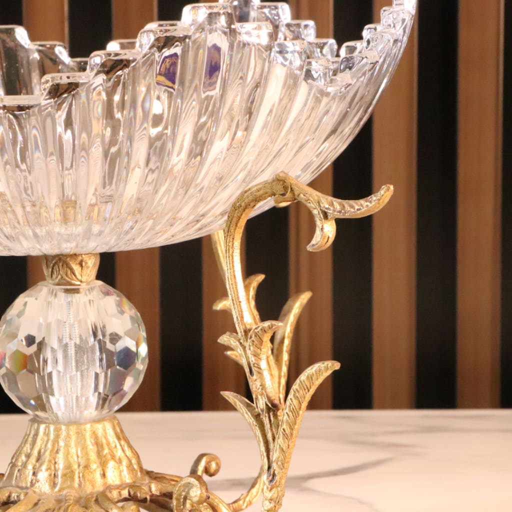 High-End Luxury Gold Flower Vase [Crystal]