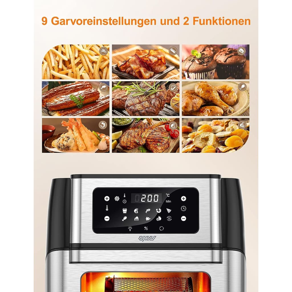 Innsky Hot Air Fryer 10 L 1500 W Airfryer Hot Air Fryer