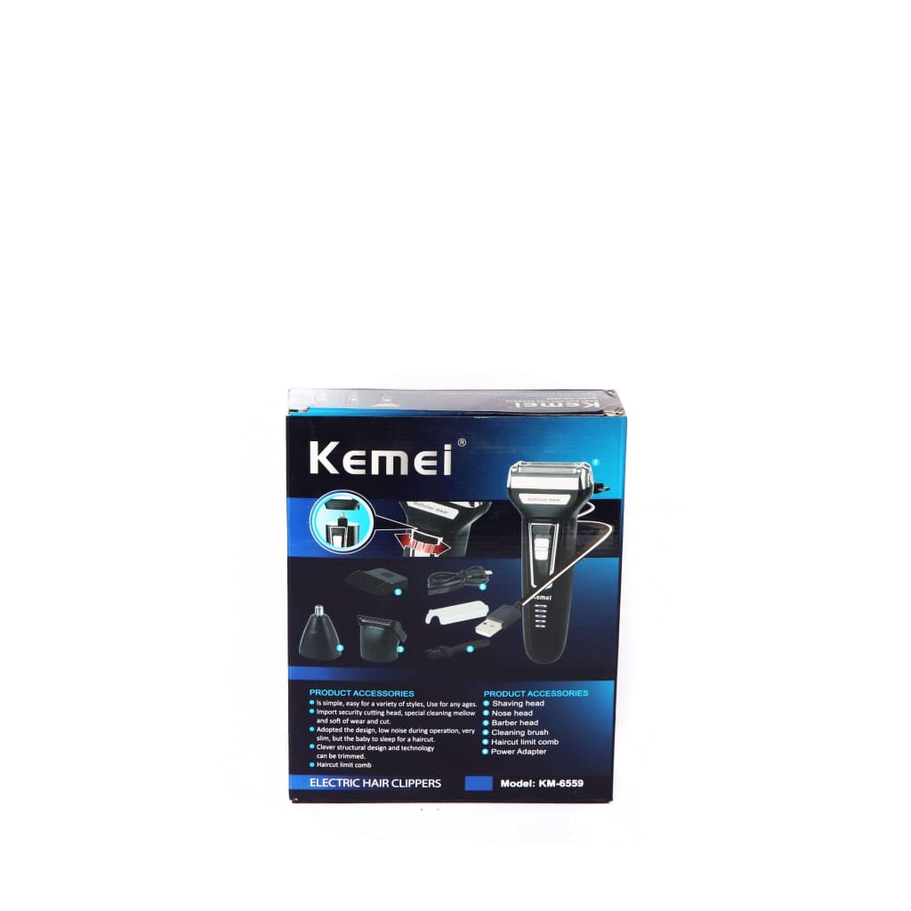 Kemei Electric Hair Clippers KM-6559 Black-Royal Brands Co-