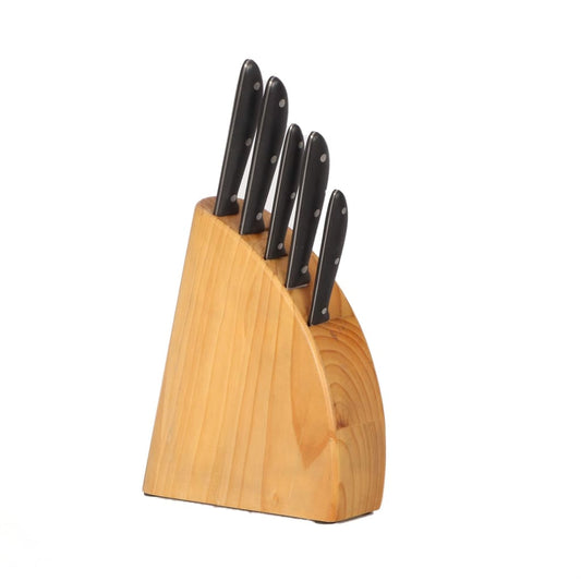 Kitchen Devils Five-Piece Knife Block Set-Royal Brands Co-