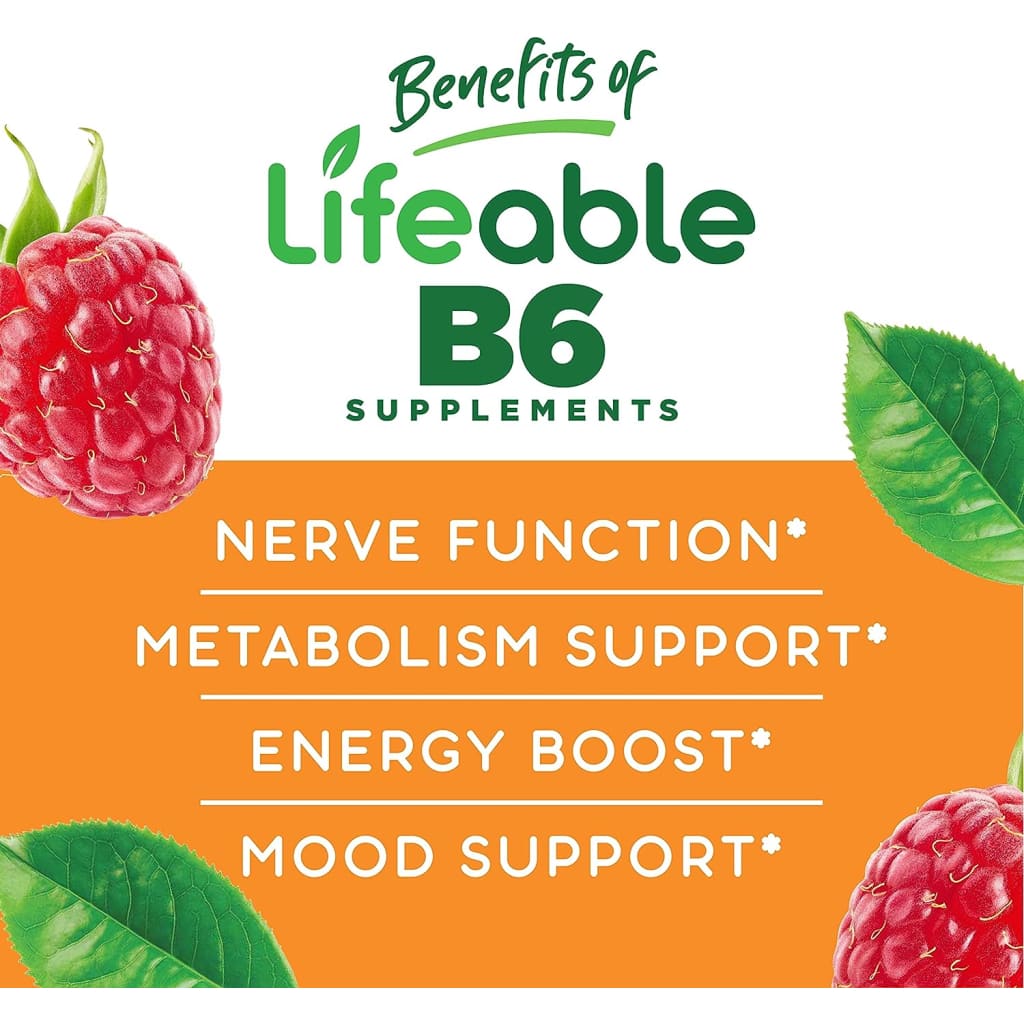 Lifeable Vitamin B6 100mg