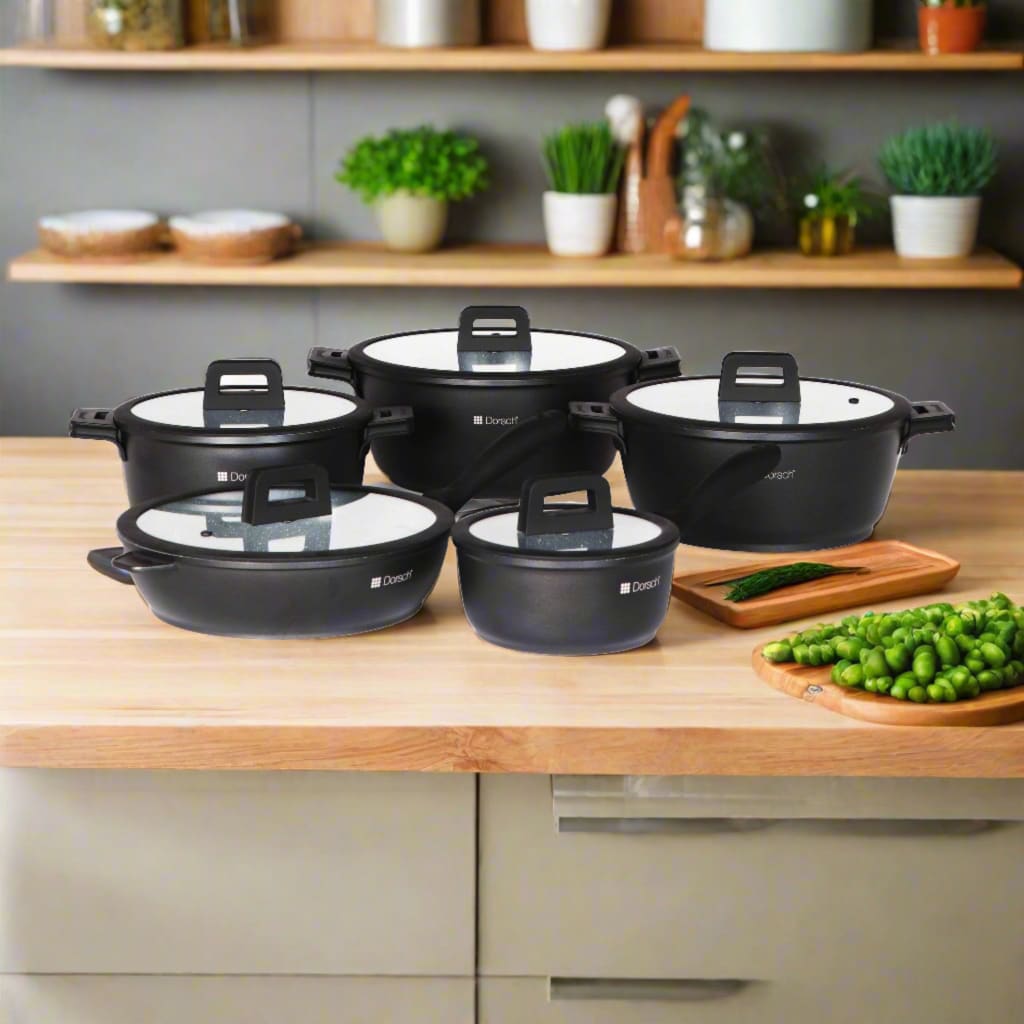 Lifetime Ceramic Cookware Set – 5 Pcs