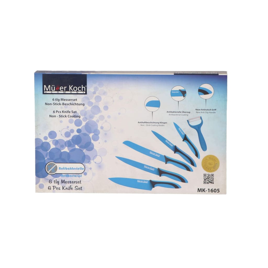 Muller Koch 6 Pcs Non-Stick Coating Knife Set-Royal Brands Co-