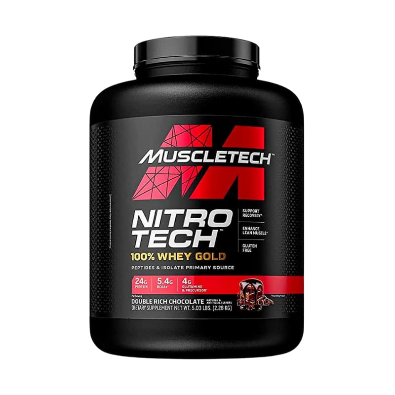 MuscleTech Nitro Tech 100% Whey Gold 5lbs - Double Rich