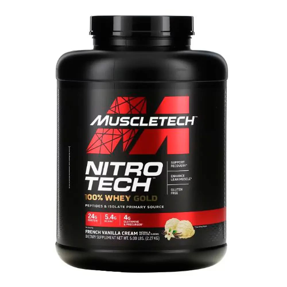 MuscleTech Nitro Tech 100% Whey Gold 5lbs - French Vanilla