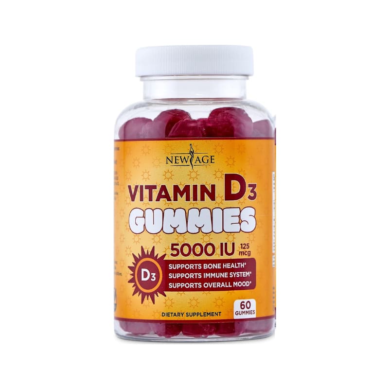 NEW AGE Vitamin D3 5000 IU 125mcg Gummies