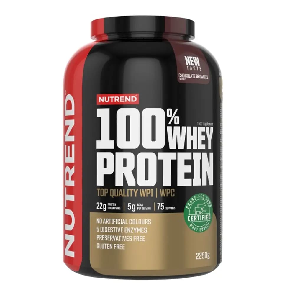 Nutrend - 100% Whey Protein 75 Servings - Chocolate Brownies