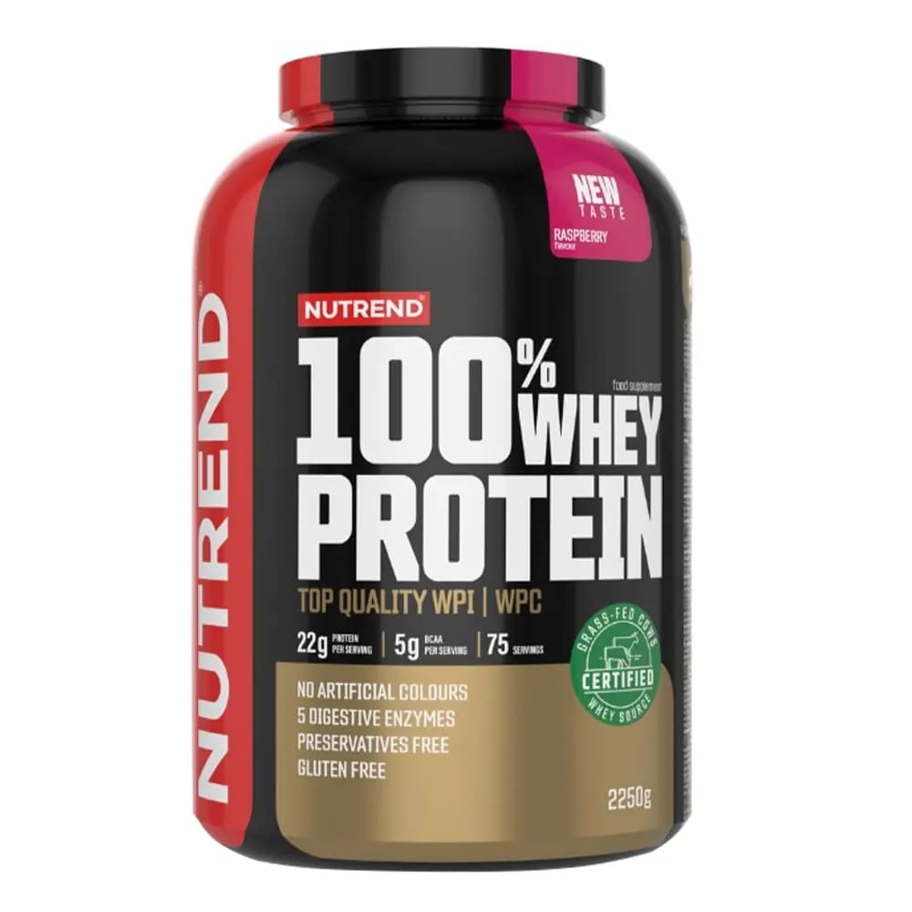 Nutrend - 100% Whey Protein 75 Servings - Rasberry