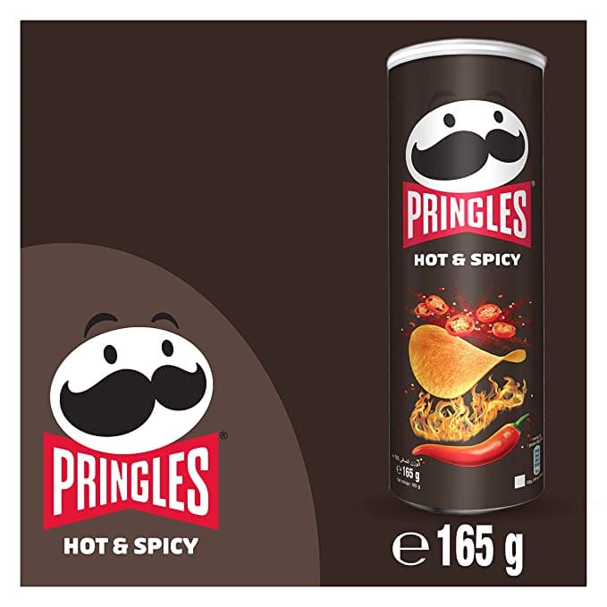 Pringles Hot & Spicy Chips 19 x165 g Box