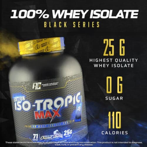 Ronnie Coleman Iso-Tropic Max Protein Isolate 71 Scoops