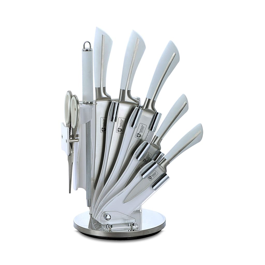 Royalty Line 8 Pcs Stainless Steel Knife Set with Stand-Royal Brands Co-