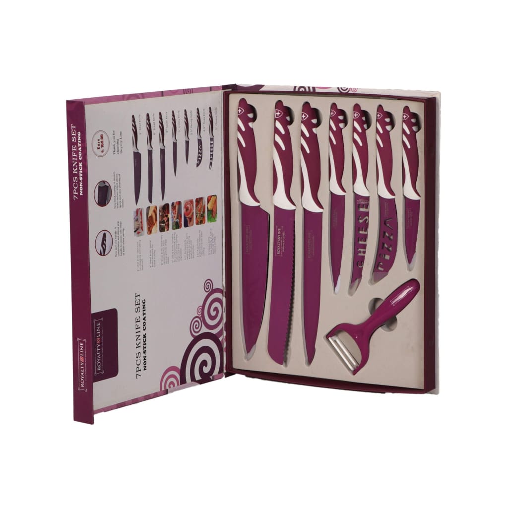 Royalty Line Kitchen Knife Set 7 Pieces Model-Royal Brands Co-