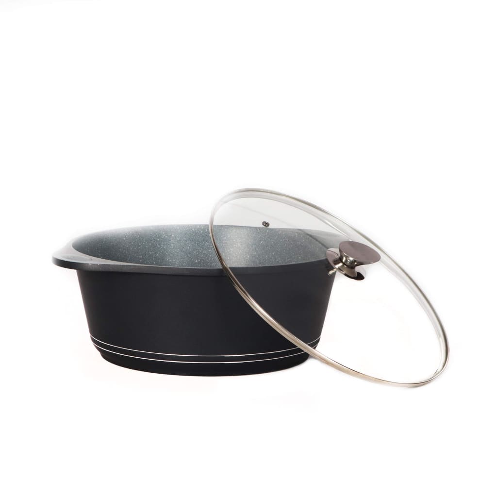 Royalty Line Pot with Non-stick Marble Coating 36Χ29cm-Royal Brands Co-