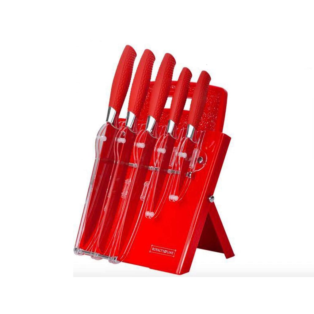 Royalty Line Set of knives 7 pcs with Support Base-Royal Brands Co-