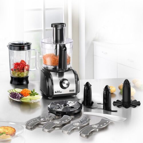 BEEM Black Silver Multi Food Processor Blender Chopper Mixer Juicer Fix 1000W