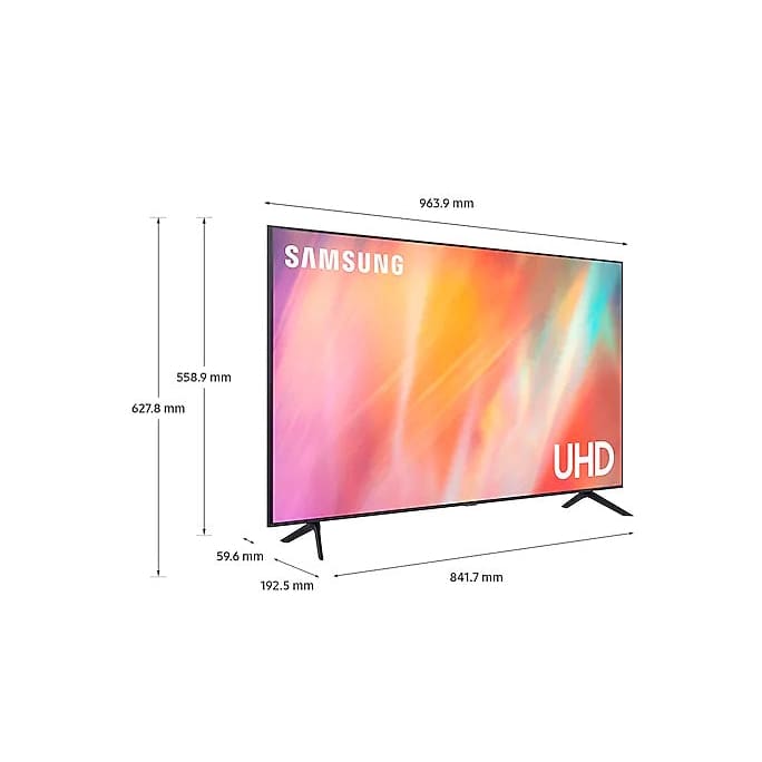 Samsung 43” AU7100 UHD 4K HDR Smart TV (2021)