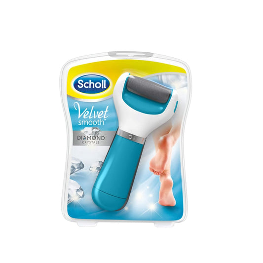 Scholl Velvet Smooth Express Pedi Foot File With Diamond Crystals (Blue)-Royal Brands Co-