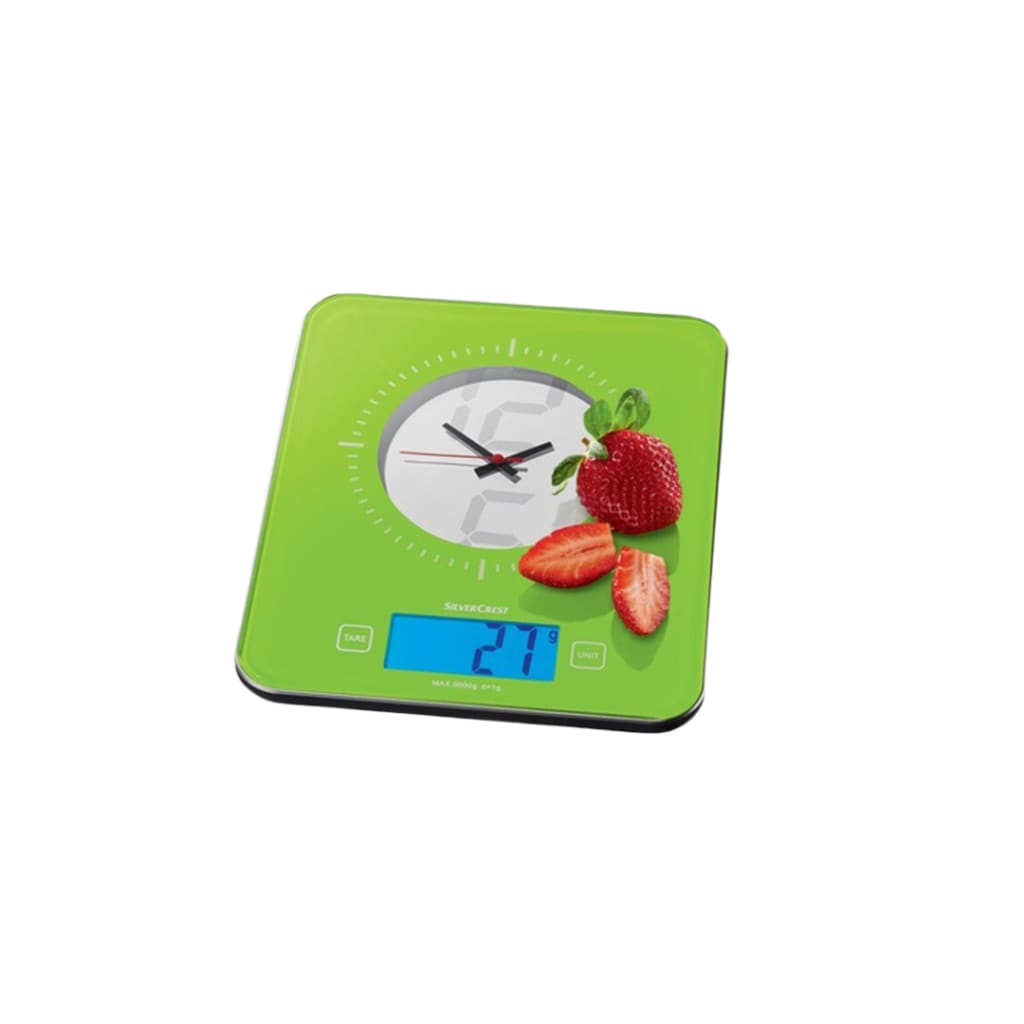 SILVERCREST Digital Kitchen Food Scale With Clock
