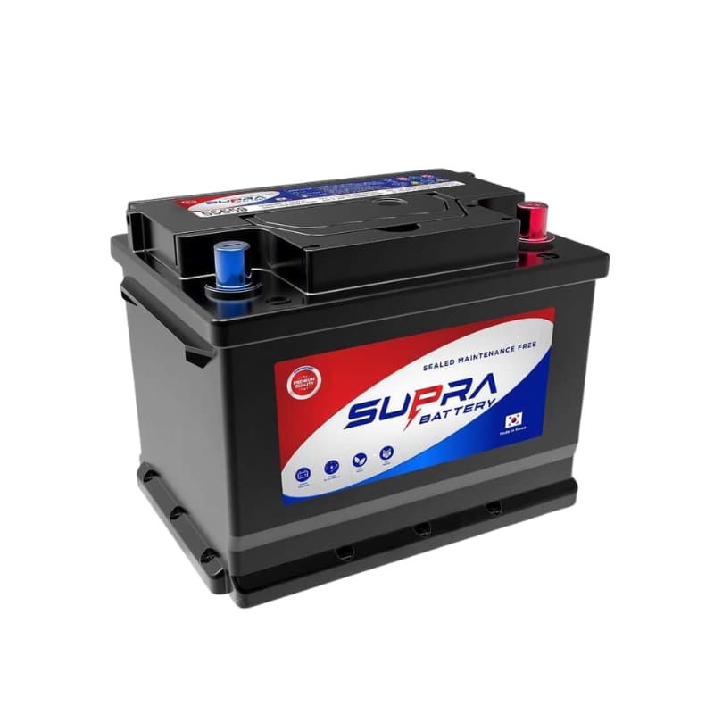 Supra Battery DIN SMF 55565 - DIN 55R - 55AH 12V – Royal Brands Co