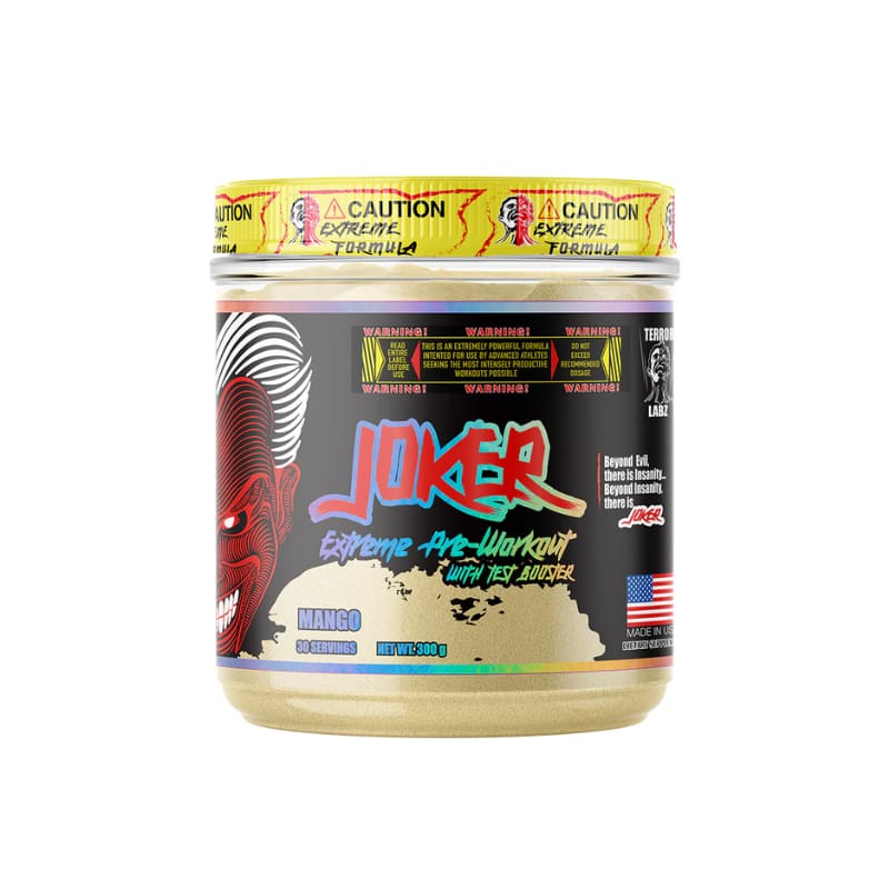 Terror Labz JOKER, Best High Stim Pre Workout with Test Booster for Me ...
