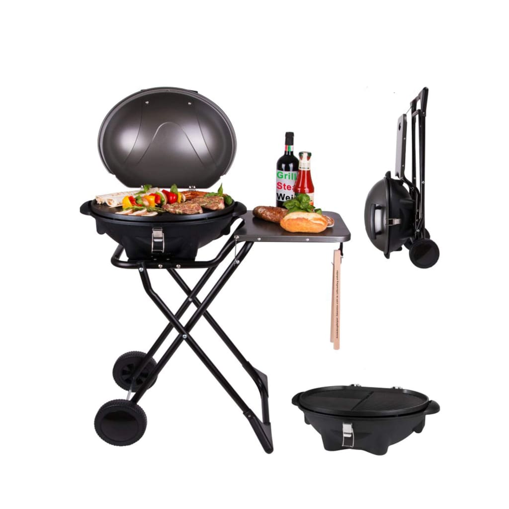 TZS First Austria Electric Kettle Barbecue Grill with Stand and Lid 2500W-Royal Brands Co-