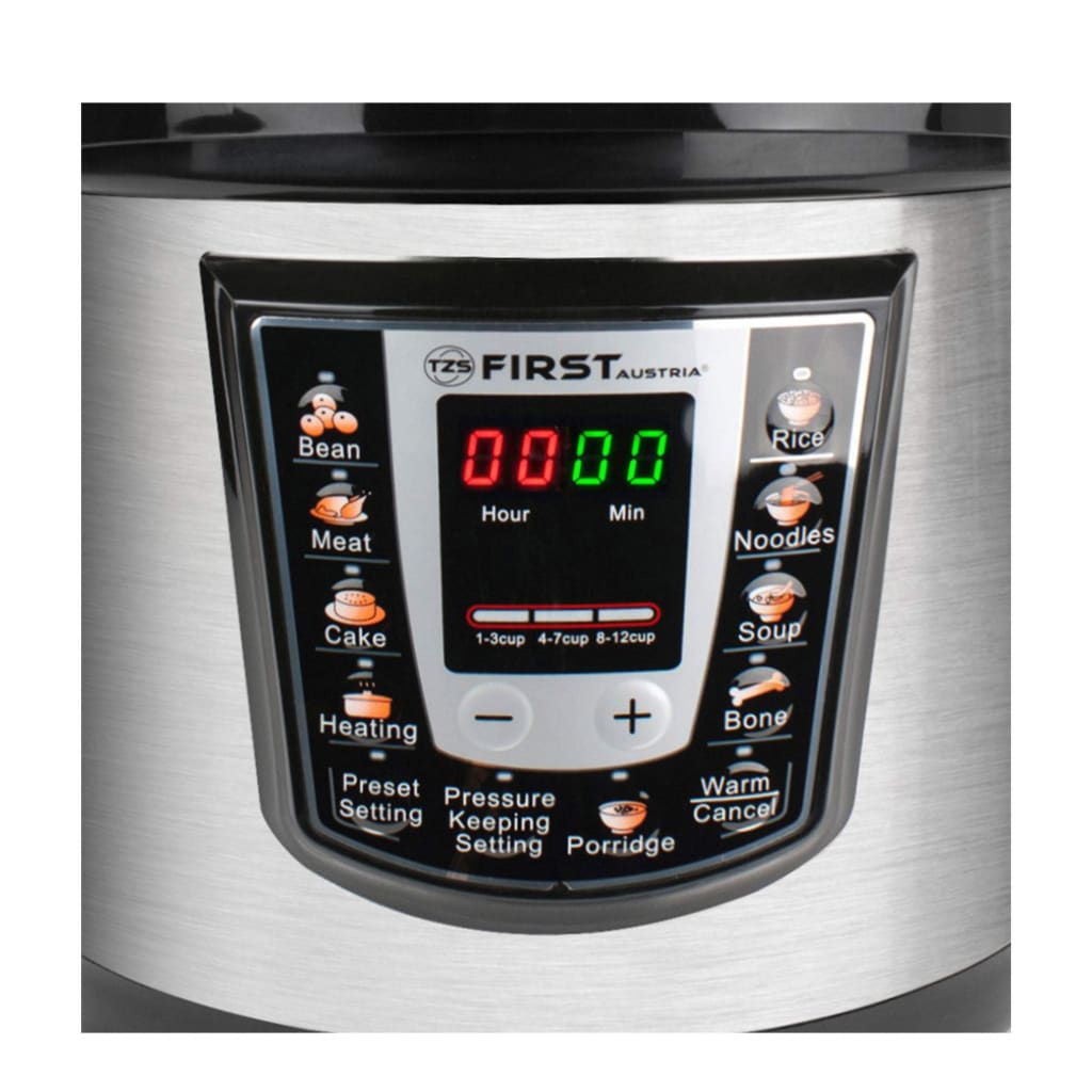 TZS First Austria Electric pressure cooker 1000 watt | 6 liters-Royal Brands Co-